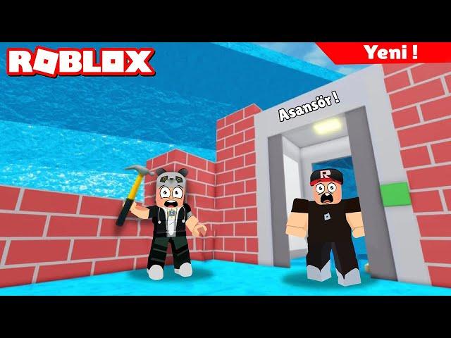 Asansör Geldi! Bir Ev Yap ve Tsunamiye Karşı Kendini Savun ! - Roblox Build to Survive the Tsunami 