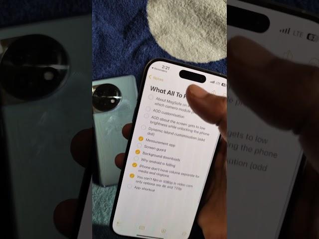 Things I like about iPhone 15 Pro as a OnePlus 11r user #iphone15pro #ios17 #oneplus11r #iphone15