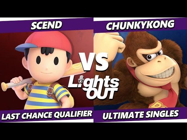 Lights Out TOP 8 - Scend (Ness) Vs. ChunkyKong (Donkey Kong) Smash Ultimate - SSBU