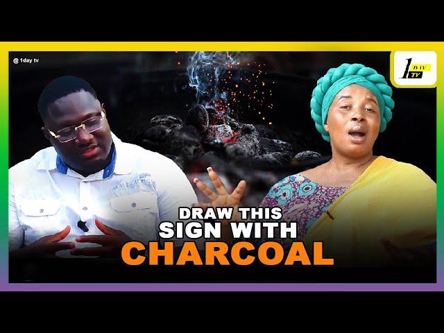 This Is The Power Of Charcoal | Draw This Sign  With  Charcoal | Nature Servant Sits With Paa Kwasi