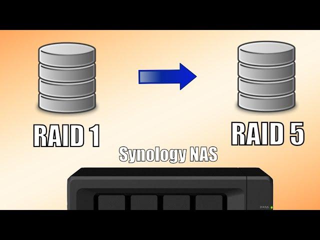 Synology NAS - Migrating from RAID 1 to RAID 5