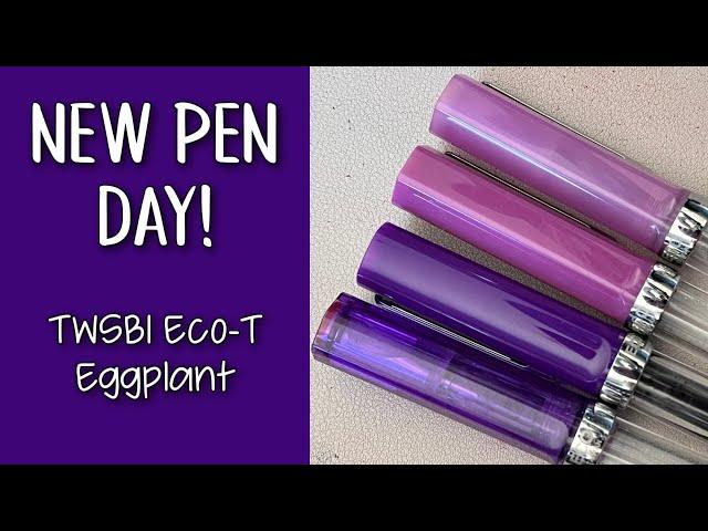  NEW PEN DAY! TWSBI Eco-T Eggplant (chatty) 