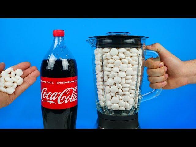 Experiment: Liquidizer vs Coca-Cola and Mentos
