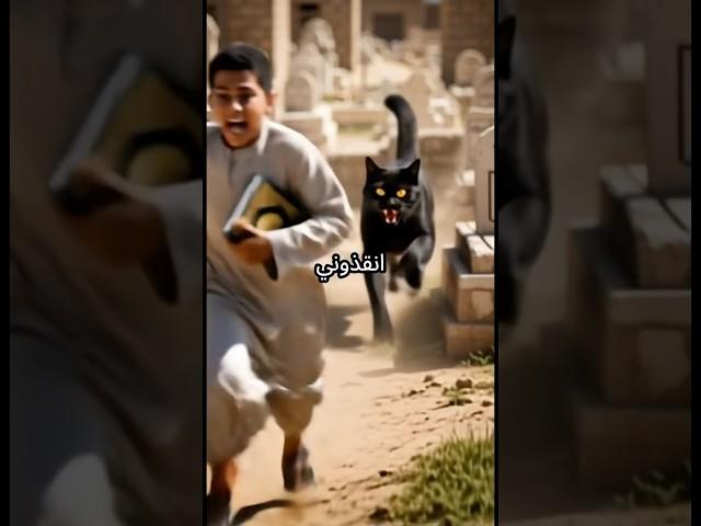 قطة سوداء تهاجم كل من يقترب من قبر هذه المرأة والسبب صادم