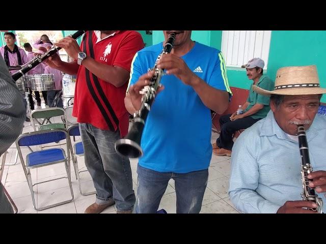 Banda de viento de San Ildefonso Salinas Oaxaca  en Gpe la Huertilla Oaxaca enero 12/2020