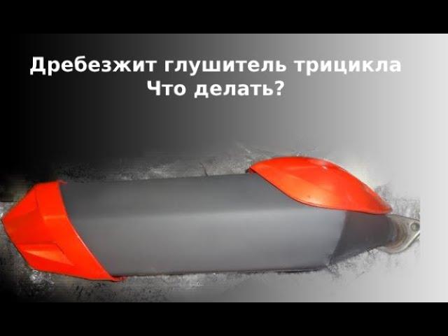 Дребезг внутри глушителя трицикла: как устранить?