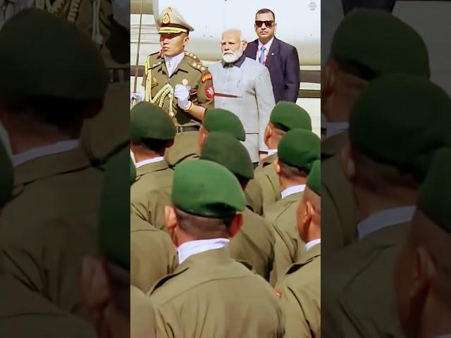 Modi ji grand entry with Nepal Army #army #airforce #armyofficer #spg #modi #nepalarmy #indianarmy