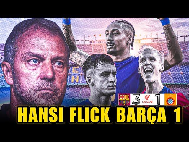 Hansi Flick Barcelona  Dani Olmo Brace  Barcelona vs Espanyol [3-1] Match Review La Liga 2024