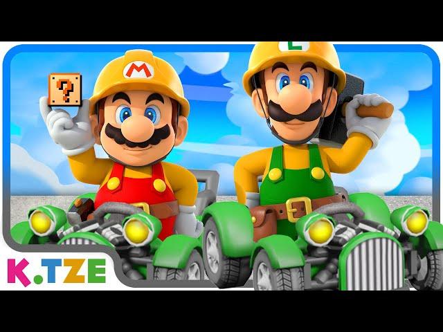 Bauarbeiter mit Autos  Mario Maker 2 mit L-Girl