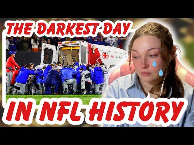 New Zealand Girl Reacts to The Scariest Day In NFL History | Damar Hamlin