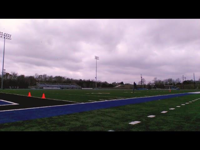 James Jenkins Jr. 40 yard dash under 4.45 in 30 degree weather barefoot