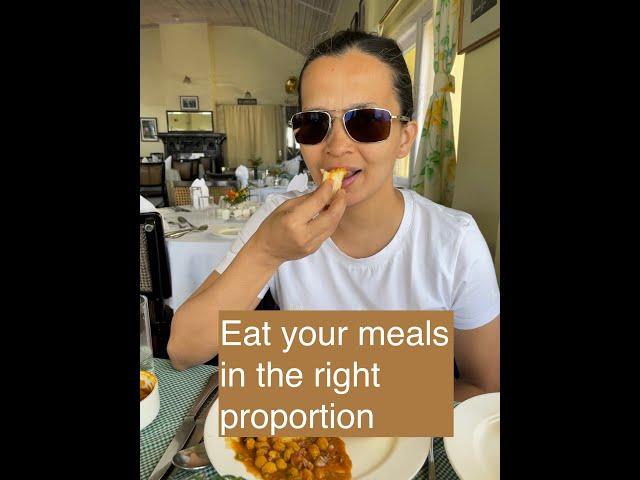 The right proportions for your meal