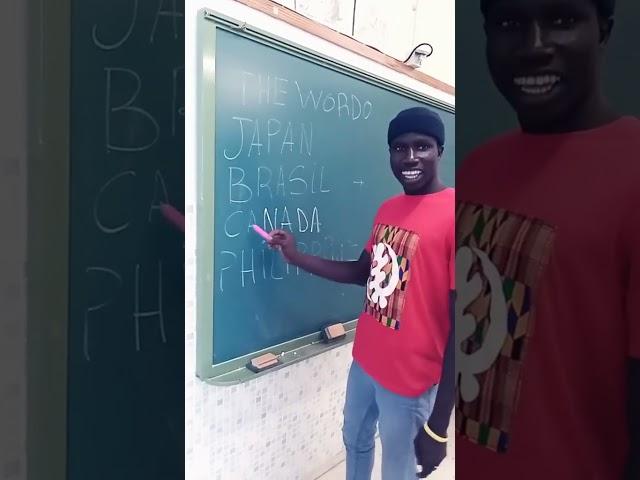 African guy pronouncing country words funny