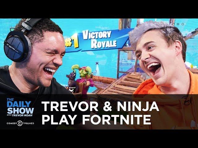 Trevor & Pro Gamer Ninja Play Fortnite on Mixer | The Daily Show