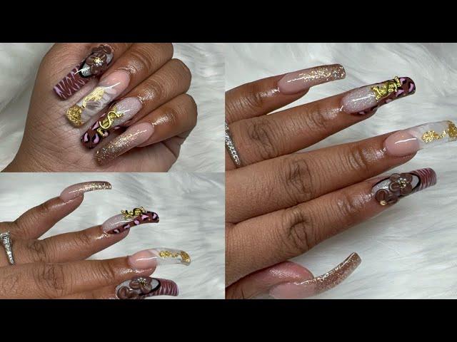 NAIL SET USING @youngnailsinc PRO ACRYLIC KIT | ACRYLIC NAILS FOR BEGINNERS #acrylicnails