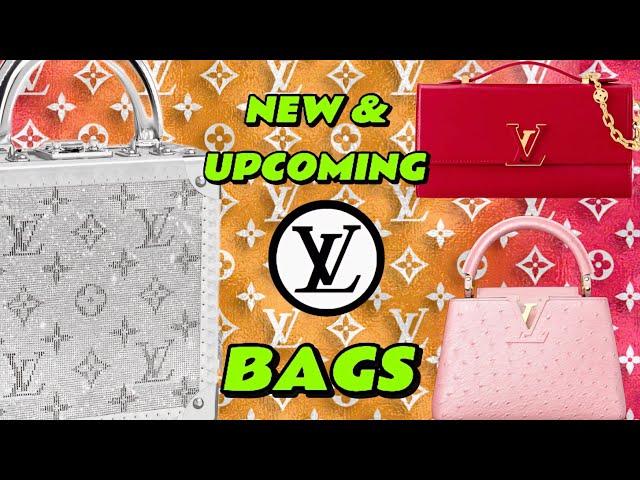 NEW LV BAGS  LV MONOGRAM CRYSTALS TRUNK LV x MURAKAMI LV CAPUCINES WOC LV CAPUCINES OSTRICH ROSE