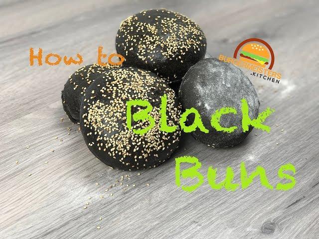 How to make delicious organic Black Burger Buns