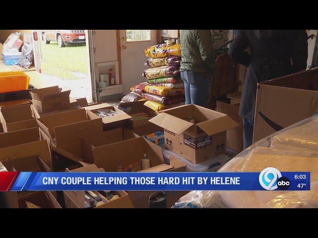 CNY couple helping those hit hard by Hurricane Helene