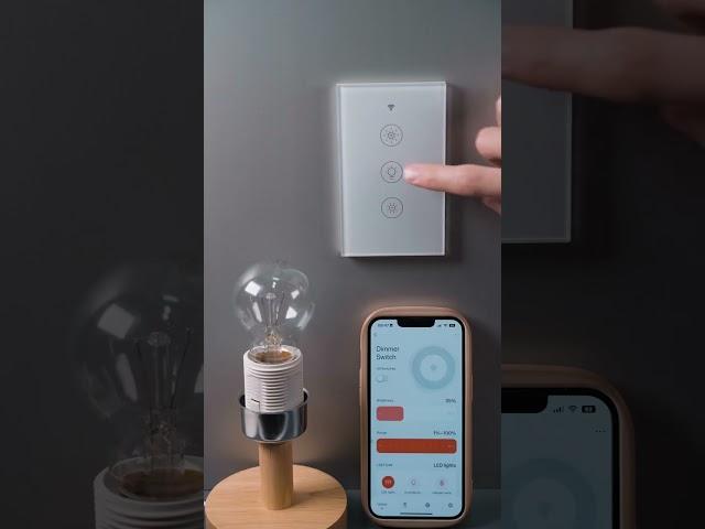 WiFi RF433 Smart Light Dimmer Glass Touch Switch