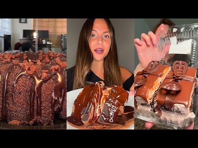 Dessert TikTok ASMR mukbang compilation 105 | Chocolate Cake, Dubai Chocolate, Croissant & More