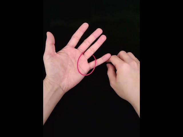 Easy Rubber Band Magic Trick #shorts #viral #magictricks