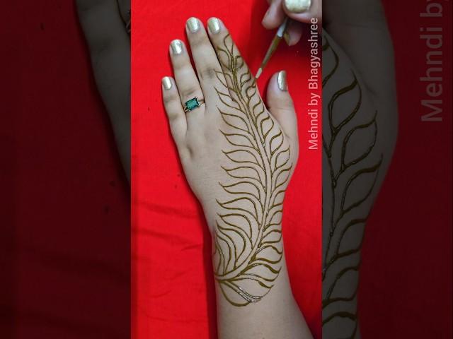  Easy Back Hand Mehndi Design  #mehndibybhagyashree #mehndi #henna #mehendi #mehandi #mehndidesign