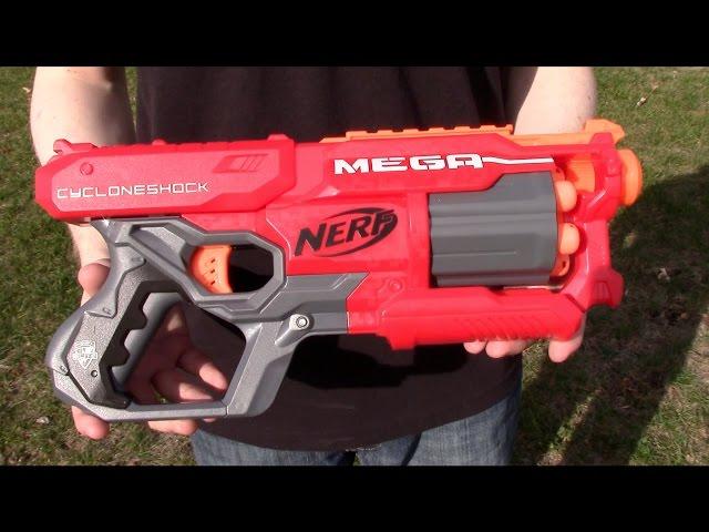 Nerf N-Strike Elite MEGA CycloneShock - Range Test (Stock)