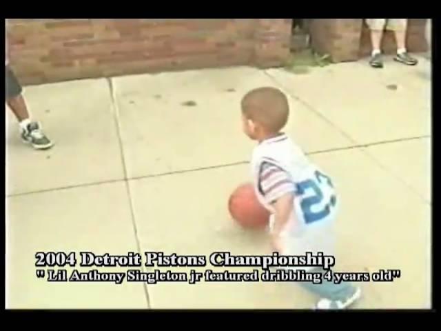 Detroit Pistons Championship 2004 (Anthony Singleton Jr) Dribbling TV Commercial