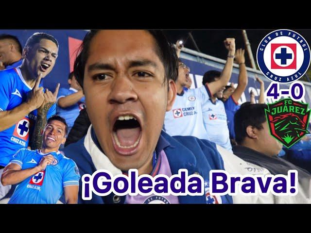 ¡Goleada Brava!/ Cruz Azul vs Juarez apertura 2024 color estadio Azul goles y reacción