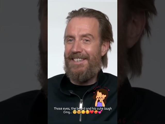 Rhys Ifans... Those eyes, the beard and his cute laugh Omg. ️️‍