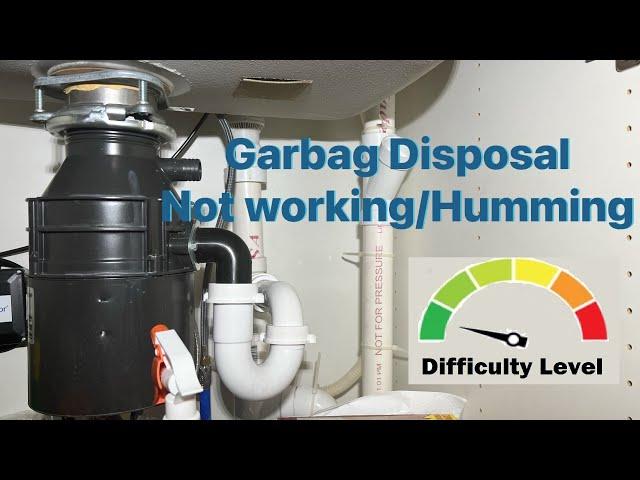 Garbage Disposal Not Working/Humming | EASY FIX