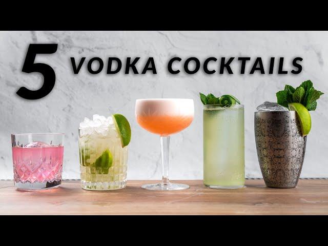 5 DELICIOUS VODKA COCKTAILS With Grey Goose Vodka