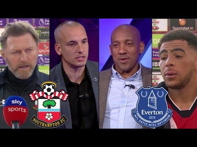 Southampton vs Everton 2-0  Ralph, Adams Post Match Interview  Red Card  Match Analysis