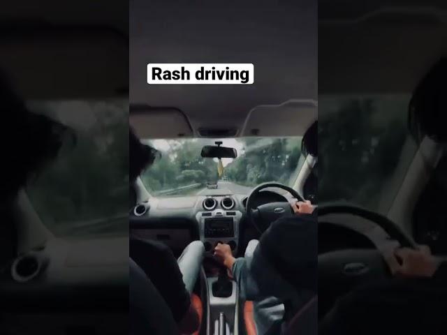 Rash driving one sided road #car #race #drive #nature #accident #news #short #breakup #breakupstatus