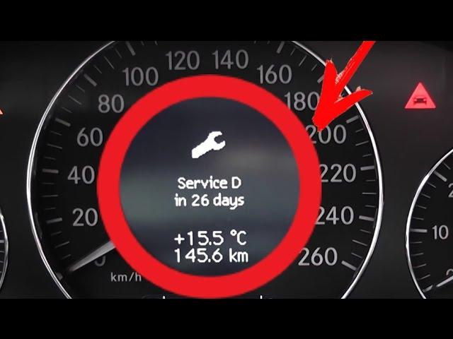 How to Reset Service Reminder? Mercedes Benz E-Class W211 / Reset Service Indicator W211, W219