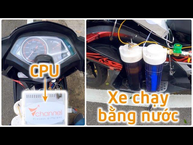 Tự làm ĐỘNG CƠ CHẠY BẰNG NƯỚC| Phần 3: Xe máy chạy bằng nước kết hợp mạch xử lý & sạc, động cơ hydro