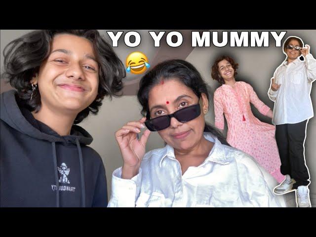 I DRESSED MY MOM  | BISHAL SHARMA MUMBAI VLOGS |