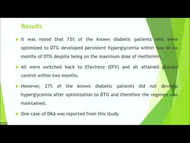 The Effect Of Dolutegravir On Glucose Control In Known Diabetic Patients Living With HIV