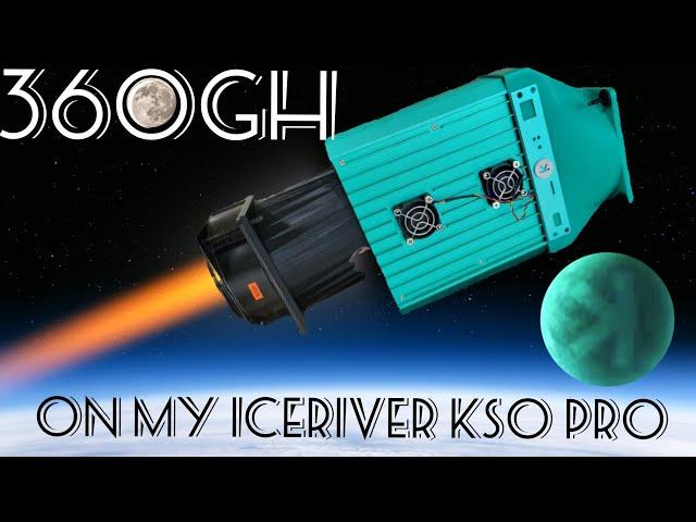 360gh on my overclocked Iceriver KS0 Pro Kaspa ASIC!! (Shroud giveaway! PBFARMER OC!)