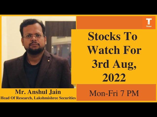 Stocks To Watch Tomorrow- ICICIBANK & HDFCBANK By Mr. Anshul Jain, Lakshmishree Securities