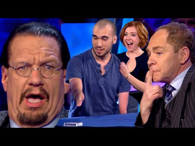 NO HANDS Magician FOOLS Penn & Teller With Sleight of Hand!? Mahdi Gilbert // Most Inspiring Fool Us