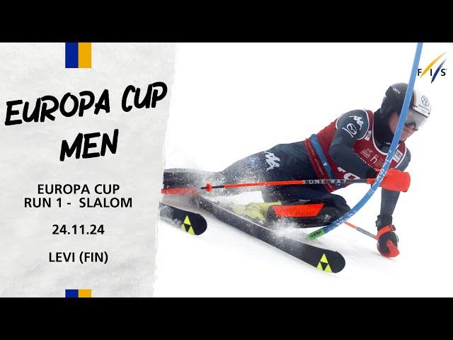 LIVE: Europa Cup Slalom Men Run 1 - Levi 24.11.24 | FIS Alpine