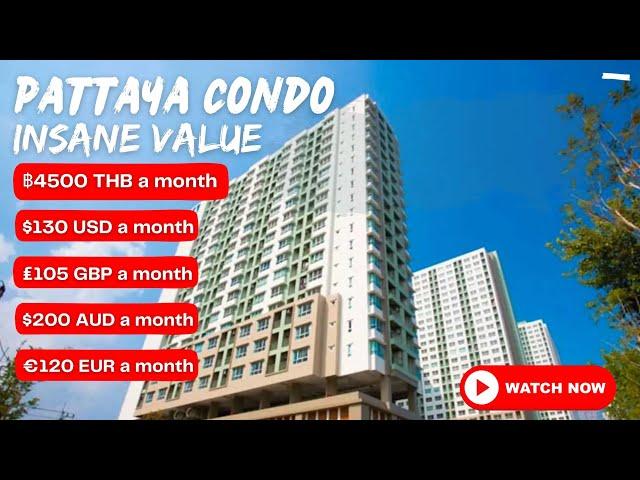 $130 per month Pattaya Condo Tour Insane value