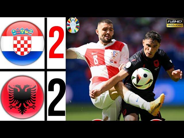 Croatia 2-2 Albania Euro 2024 | Highlights & Goals 2024 / Albania Goal 90+5 