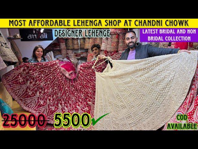 Most Affordable Lehenga Shop of Chandni Chowk  | Bridal and Non Bridal #lehenga #chandnichowk #bride