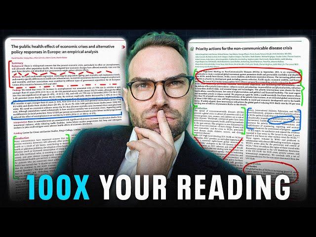 THIS Academic Reading Method Will Save You THOUSANDS Of Hours | Prof. David Stuckler