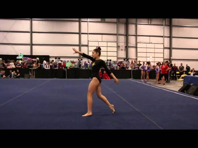 Summer Barrett 1st Floor Region 1 Championships 2016 Wildfire Gymnast Level 7