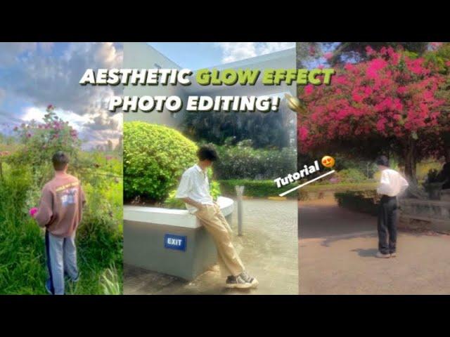 Glow Effect Photo Editing Tutorial!⭐️ | drippxaesthetic__ | #photoediting #editingtutorial