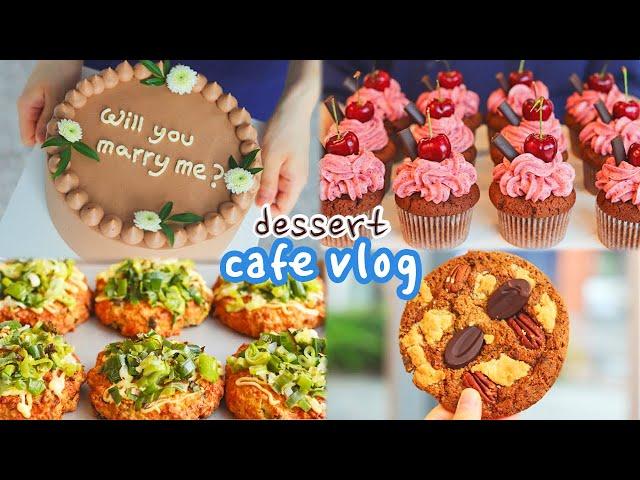 Caution: Sweetness Overload Will You Marry Me? I got a request for a proposal cake! |Cafe Vlog