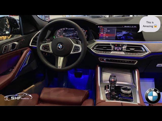 2020 BMW X6 m50d INTERIOR Review Ambient light - Shend Riza Cars